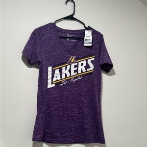 NBA Los Angeles Lakers Short Sleeve V-neck Shirt